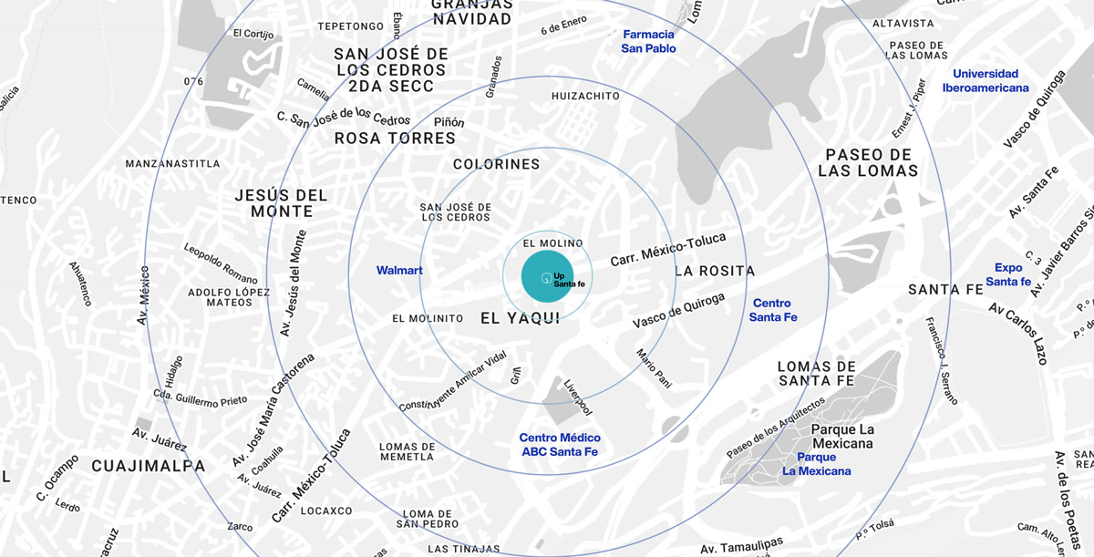 Mapa Zona Agwa Bosques